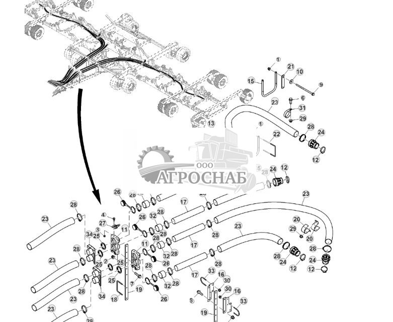 Шланги для семян вспомогательного коллектора, TBT, показана правая сторона - ST870427 146.jpg